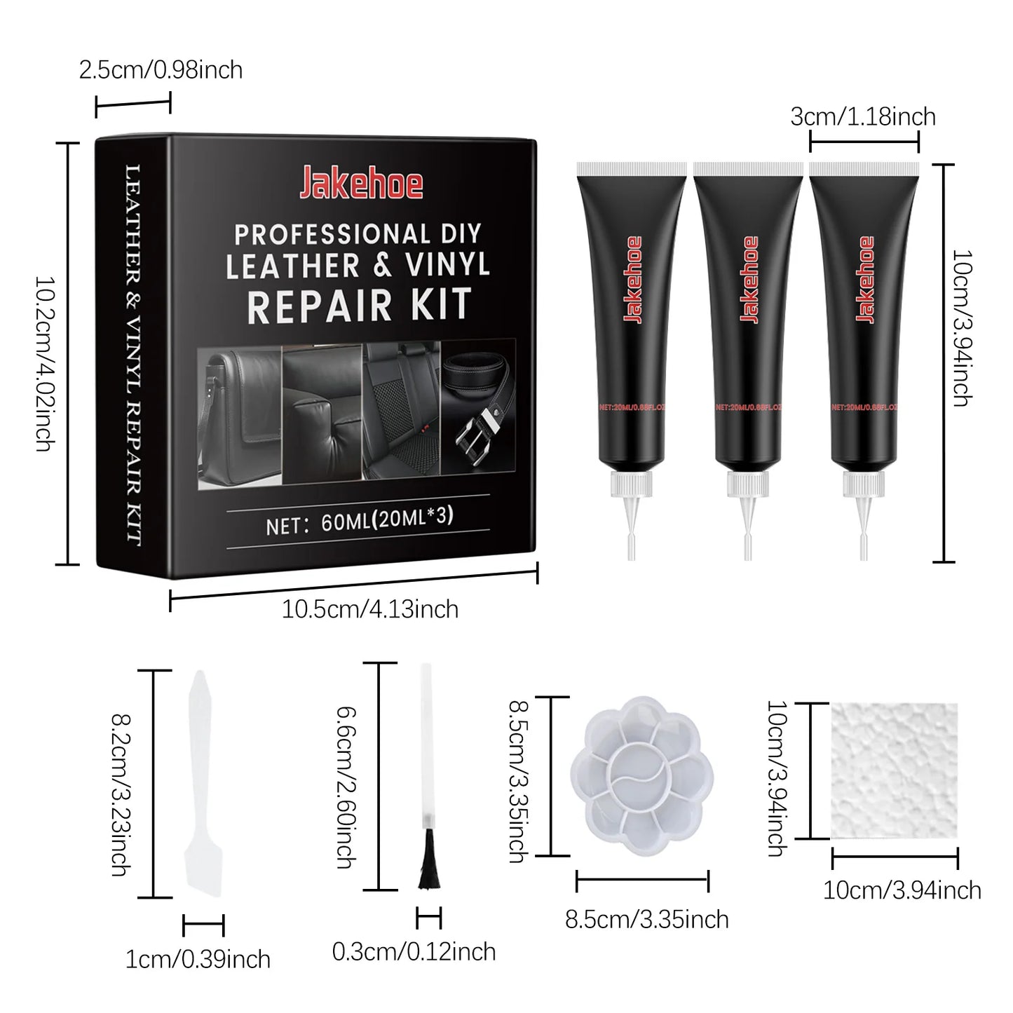 AUTOBRILLO ™ Kit de cuidado de auto - cuero