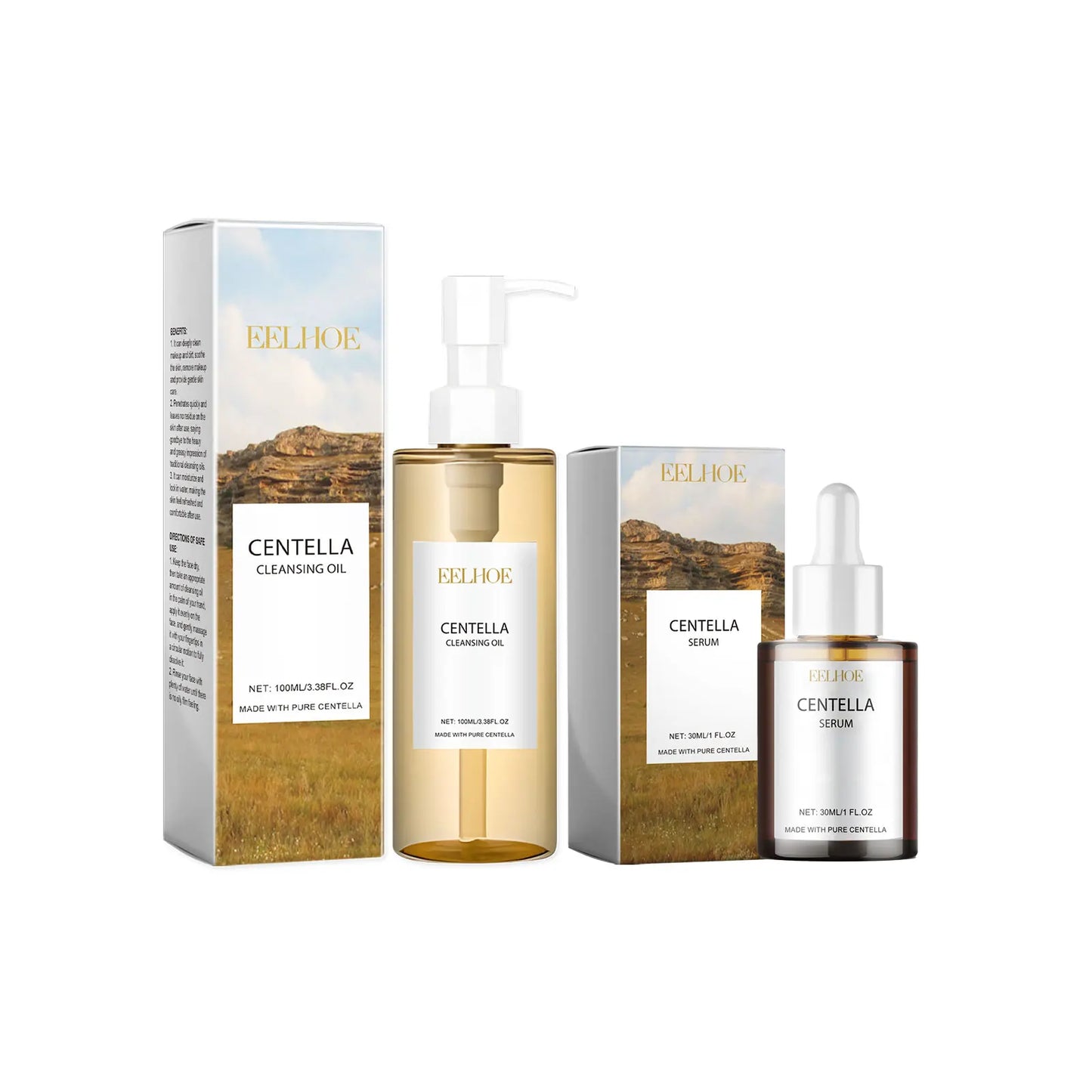 CENTELLA GLOW ™ Centella-aceite de limpieza desmaquillante Facial